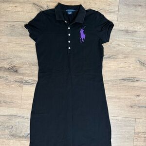 Polo Ralph Lauren big pony stretch Mini Dress Navy size medium